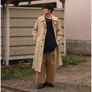 URU COTTON CHINO TWILL / BALMACAAN COAT(ステンカラーコート)