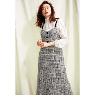 トッカ(TOCCA)の新品未使用【TOCCA LAVENDER】Washable Tweed ドレス(ロングワンピース/マキシワンピース)