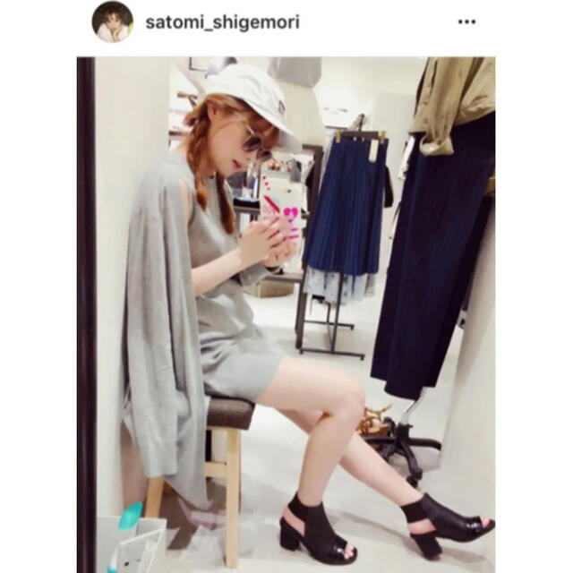 重盛さと美さん着用 snidel ワンピース カーディガン レディースのワンピース(ミニワンピース)の商品写真