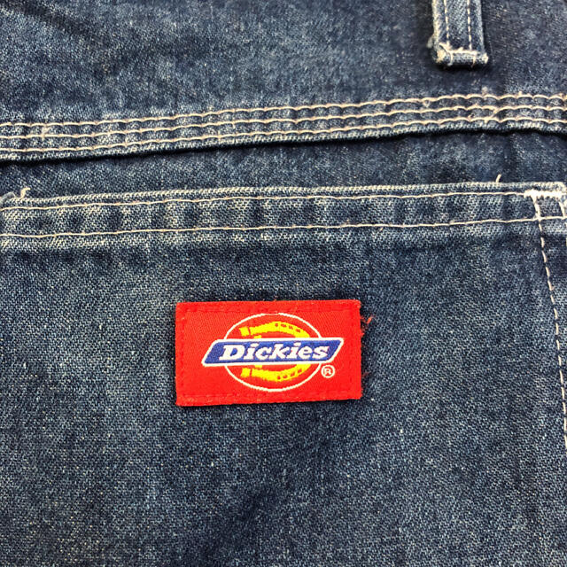 Dickies(ディッキーズ)の90s ビンテージ USA製 ディッキーズ 九分丈 ペインター デニム パンツ メンズのパンツ(ペインターパンツ)の商品写真