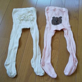 ベビーギャップ(babyGAP)のbabygap タイツ くまさん バックフリル(靴下/タイツ)