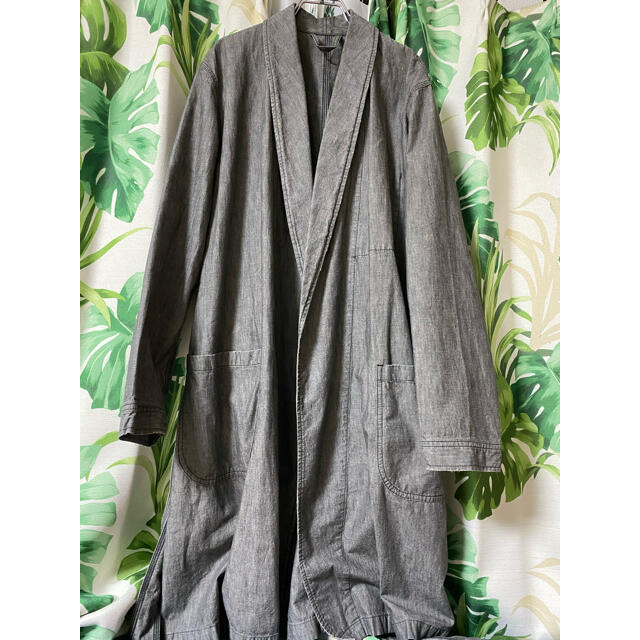 UNUSED(アンユーズド)のunused    デニム加工ガウントレンチコート メンズのジャケット/アウター(トレンチコート)の商品写真