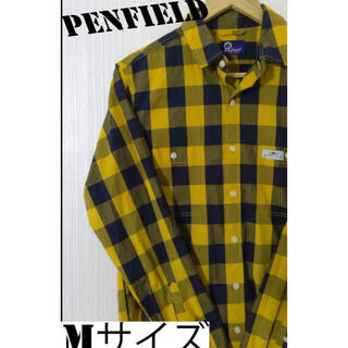 ペンフィールド(PEN FIELD)のPenfield 　ペンフィールド　紺×黄　チェックシャツ　Mサイズ(シャツ)