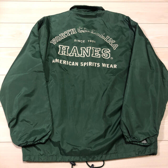 Hanes - 90s HANES ナイロン コーチジャケット グリーン Lサイズ