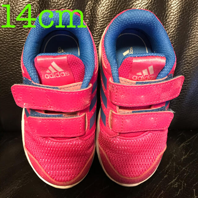 adidas(アディダス)のadidas 14cm ピンク キッズ/ベビー/マタニティのベビー靴/シューズ(~14cm)(スニーカー)の商品写真