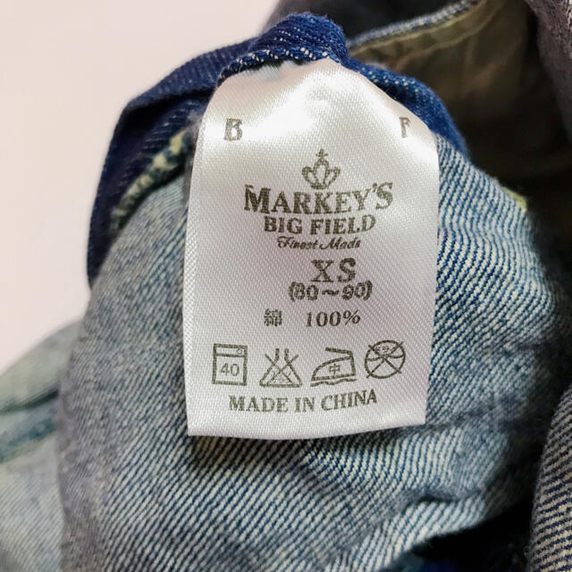 MARKEY'S(マーキーズ)の80cm〜90cm マーキーズ デニムサロペット キッズ/ベビー/マタニティのベビー服(~85cm)(カバーオール)の商品写真
