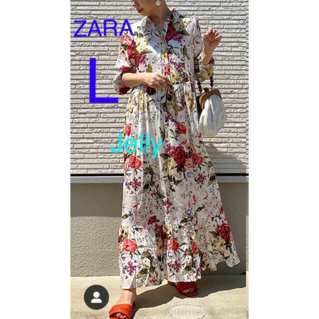 ZARA(ザラ)の【タグ付き新品】ザラ 花柄 ワンピース ロングワンピース レディースのワンピース(ロングワンピース/マキシワンピース)の商品写真