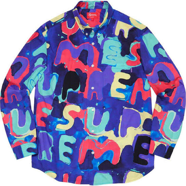 supreme painted logo shirts