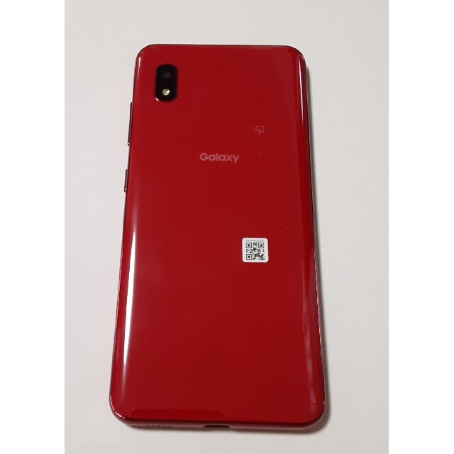 値下げ!!●Galaxy A20 au SVC46 レッド simフリー　美品 1