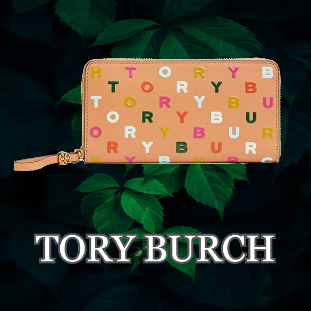 Tory Burch - ★SALL☆【TORY BURCH】レタープリント　ジップ　長財布