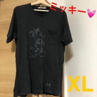 ユニクロ(UNIQLO)のUNIQLO XL レディース Disney 黒(Tシャツ(半袖/袖なし))