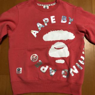 アベイシングエイプ(A BATHING APE)のアベイシングエイプ 裏起毛 トレーナー S 美品(トレーナー/スウェット)