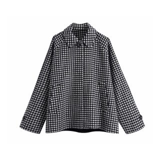 ザラ(ZARA)の🍁秋冬新作☃️2733◆チェック柄 ジャケット コート(ニットコート)