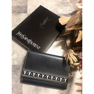 サンローラン(Saint Laurent)のイヴサンローラン  Yカット 折財布(財布)