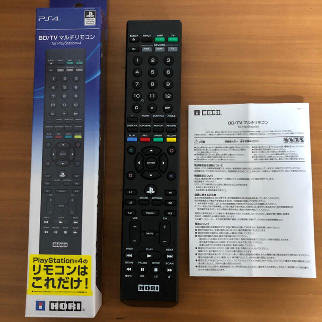 【値下げしました！】　PS4 HORI BD/TV マルチリモコン エンタメ/ホビーのゲームソフト/ゲーム機本体(その他)の商品写真