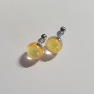 みかん 16g ボディピアス 2個(ピアス)