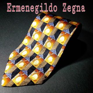 エルメネジルドゼニア(Ermenegildo Zegna)の【極美品】Ermenegildo Zegna 総柄  ネクタイ イタリア製 (ネクタイ)