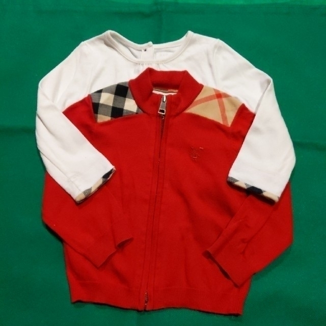 BURBERRY(バーバリー)のバーバリー　上着のみ　サイズ80 キッズ/ベビー/マタニティのベビー服(~85cm)(シャツ/カットソー)の商品写真