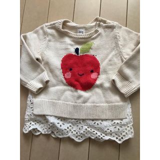 ベビーギャップ(babyGAP)のベビーギャップ ♡りんごニット　70(ニット/セーター)