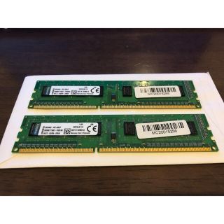 Kingstonデスクトップ用メモリ 4GB×2 8GB DDR3L-1600(PCパーツ)