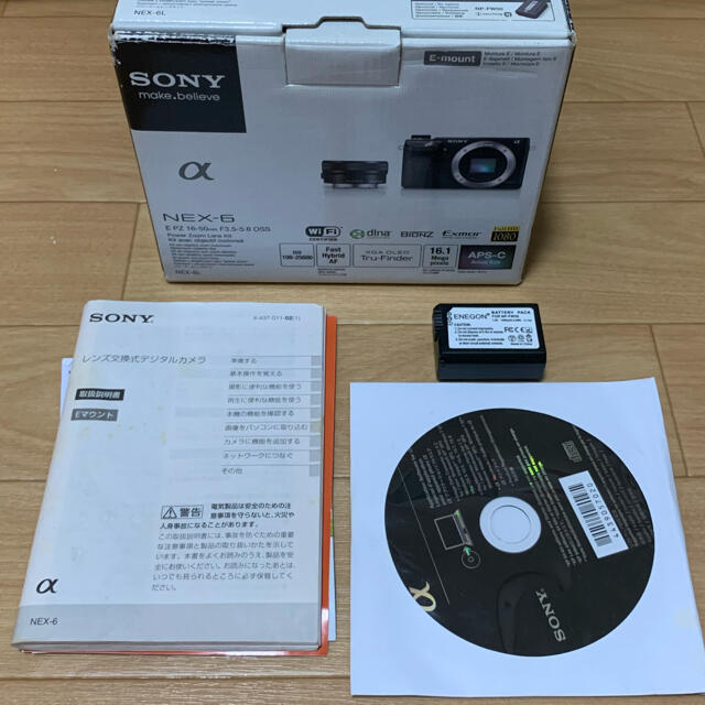 SONY(ソニー)のSONY ミラーレス一眼　nex-6 パワーズームレンズキット スマホ/家電/カメラのカメラ(ミラーレス一眼)の商品写真