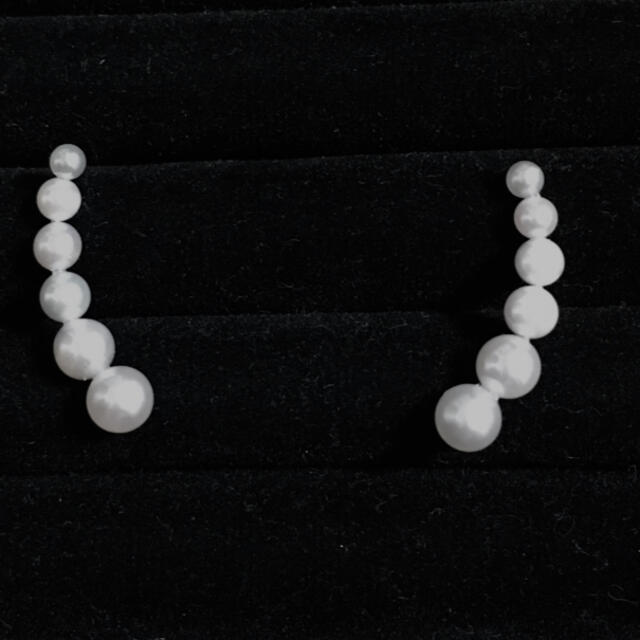 お値下げ新品‼️あこや真珠グラデーションパールピアス