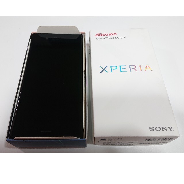 SONY(ソニー)のXperia XZ1 SO-01K 黒ﾌﾞﾗｯｸ ﾄﾞｺﾓ ｴｸｽﾍﾟﾘｱ 本体 スマホ/家電/カメラのスマートフォン/携帯電話(スマートフォン本体)の商品写真