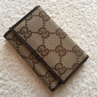 グッチ(Gucci)のGUCCI キャンバスキーケース(キーケース)