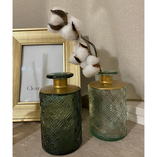 ZARA HOME(ザラホーム)のzarahome花瓶　グリーン インテリア/住まい/日用品のインテリア小物(花瓶)の商品写真