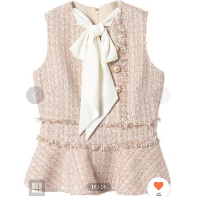 murro様専用⭐︎EM pearlツイードノースリーブブラウス 【楽ギフ_包装