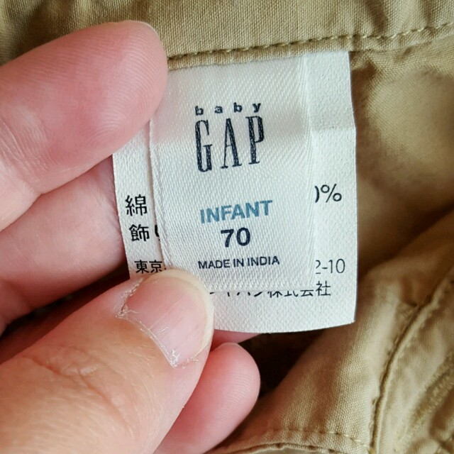 babyGAP(ベビーギャップ)のBABY GAP　ロンパース　つなぎ70 キッズ/ベビー/マタニティのベビー服(~85cm)(ロンパース)の商品写真