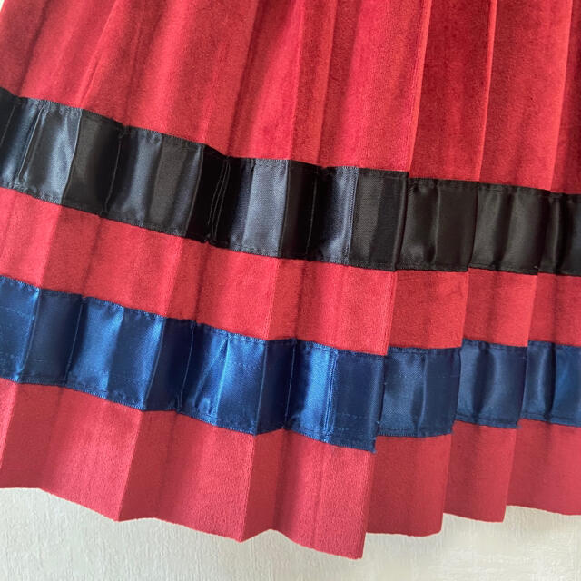 merlot(メルロー)のダブルラインプリーツ スカート【merlot】 レディースのスカート(ロングスカート)の商品写真