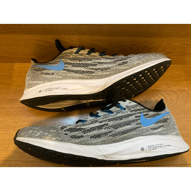 NIKE(ナイキ)のナイキ　ペガサス36 グレー　ライトブルー　26.5cm 大迫傑　キプチョゲ スポーツ/アウトドアのランニング(シューズ)の商品写真