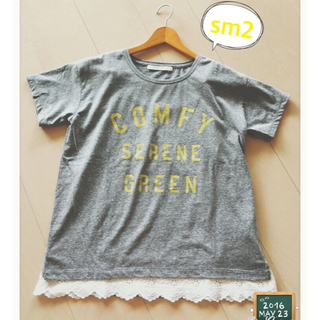 サマンサモスモス(SM2)のsm2 ロゴTシャツ+レースキャミソール(Tシャツ(半袖/袖なし))