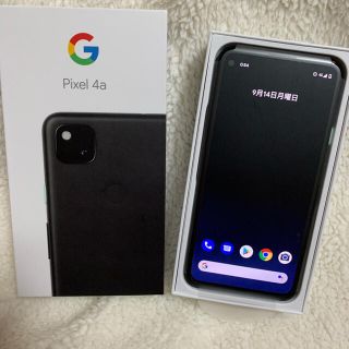 アンドロイド(ANDROID)のGoogle pixel4a ブラック☆128GB☆SIMフリー☆新品未使用(スマートフォン本体)