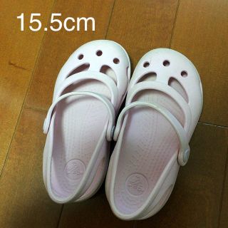 クロックス(crocs)の専用※クロックス15.5cm薄いピンク色(サンダル)