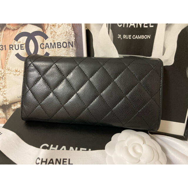 CHANEL(シャネル)のCHANEL シャネル マトラッセ　キャビアスキン　長財布 レディースのファッション小物(財布)の商品写真