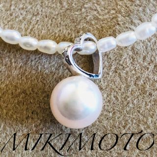 MIKIMOTO - ミキモト ペルリータ 淡水パールネックレス k18 0.2ct ...