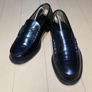 ハルタ(HARUTA)のHARUTA　ハルタ　革靴　24.5cm 黒色　通勤、通学 男女兼用(スリッポン/モカシン)