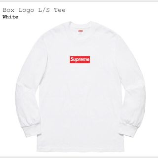 シュプリーム(Supreme)のSupreme Box Logo L/S Tee 白 Mサイズ(Tシャツ/カットソー(七分/長袖))