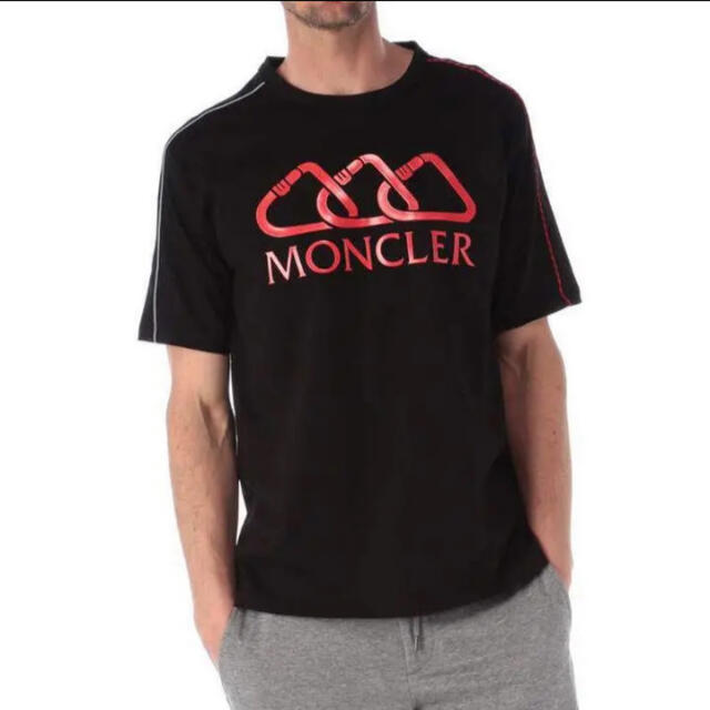 【美品！！】MONCLER モンクレール　Tシャツ　カットソー　ラバー　ロゴ