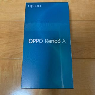 アンドロイド(ANDROID)の新品 OPPO RENO3 A 本体 ブラック(スマートフォン本体)