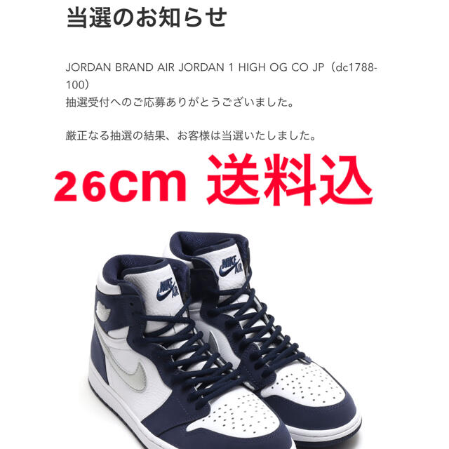 NIKE AIR JORDAN 1 RETRO HIGH OG CO.JPスニーカー