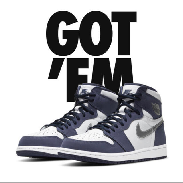 高価な購入 27.0 nike ナイキ エアジョーダン aj1 ネイビー