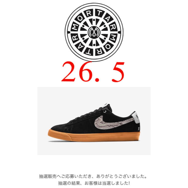 NIKE(ナイキ)のWACKO MARIA× NIKE SB BLAZER LOW 26.5 メンズの靴/シューズ(スニーカー)の商品写真