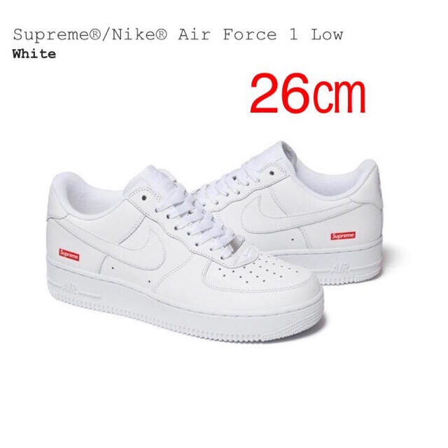 Supreme(シュプリーム)のsupreme Nike Air Force 1 Low エアフォース1 26㎝ メンズの靴/シューズ(スニーカー)の商品写真