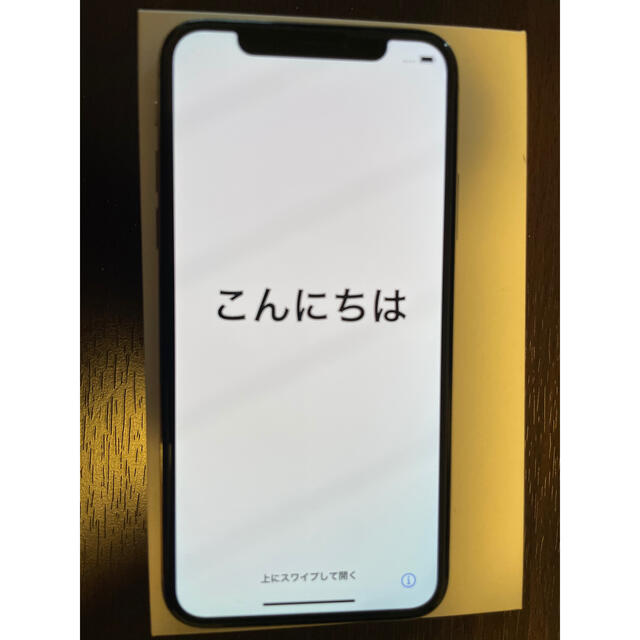 美品iPhone X Silver 256 GB docomo simフリー-