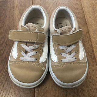 ヴァンズ(VANS)のvans オールドスクール  14cm ベージュ(スニーカー)