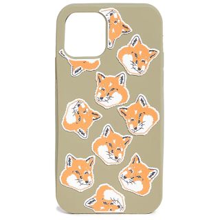 メゾンキツネ(MAISON KITSUNE')の新品 メゾンキツネ iPhoneケース iPhone11pro ケース カーキ (iPhoneケース)