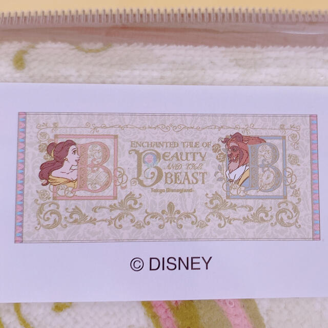 Disney(ディズニー)のディズニー🐭👑美女と野獣フェイスタオル(新品) エンタメ/ホビーのおもちゃ/ぬいぐるみ(キャラクターグッズ)の商品写真